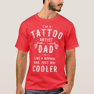 Camiseta Mens Tattoo Artista Pai Engraçado Padre Tattoista 