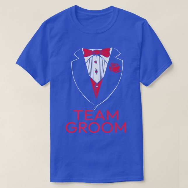 Camiseta Mens Team GroomWedding Marriage (Frente do Design)