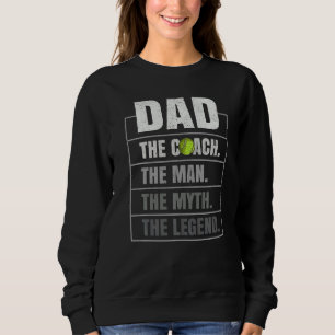 Camiseta Mens Tênis do Pai do treinador Men Myth Legend Tên