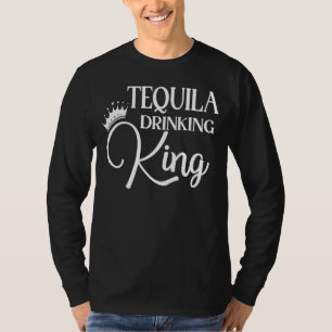 Camiseta Mens Tequila Bebendo King Tequila For Men Tequi