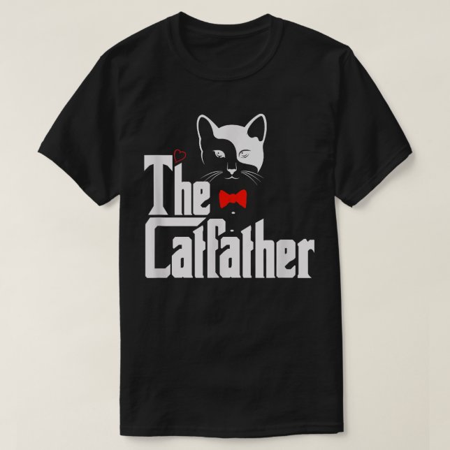 Camiseta Mens The Catdad , Engraçado Pai De Gato Presente  (Frente do Design)