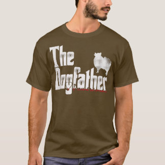 Camiseta Mens The Dogfather   Pomeranian Tshirt  Father's D