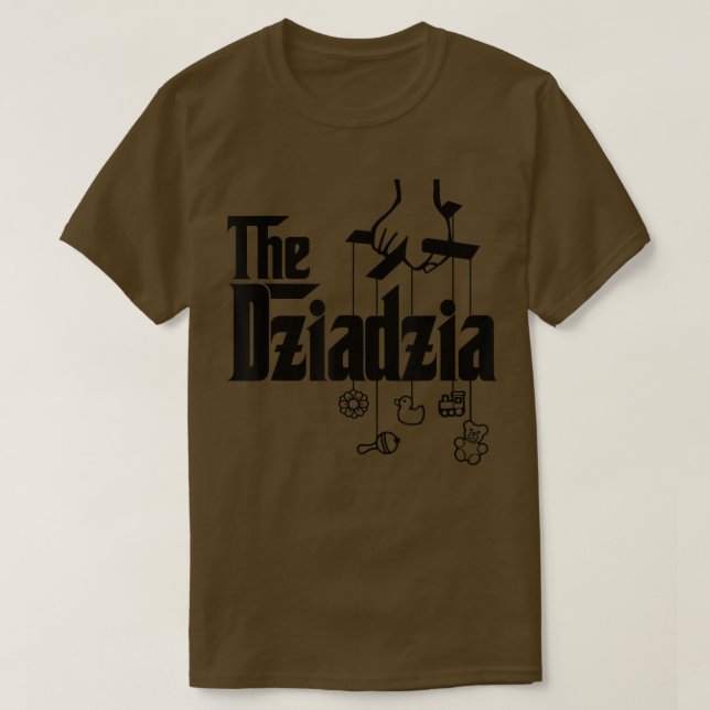 Camiseta Mens The Dziadzia Polish Grandfather Baby Shower  (Frente do Design)