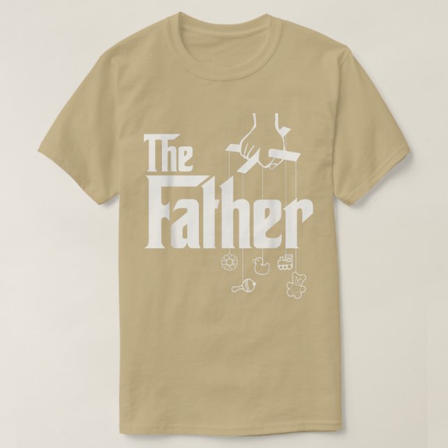 Camiseta Mens The Father First Time Fathers Day, New Dad Gi (Frente do Design)