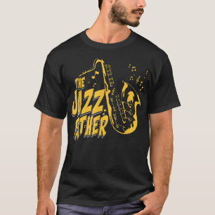 Camiseta Mens The Jazz Padre para uma música de jogador sax