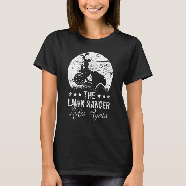 Camiseta Mens The Lawn Ranger Trator Mowe (Frente)