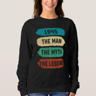 Camiseta Mens The Man Myth Legend 1945 77th Aniversário Por