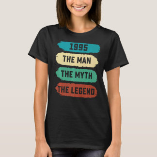 Camiseta Mens The Man Myth Legend 1995 27th Birthday For 2
