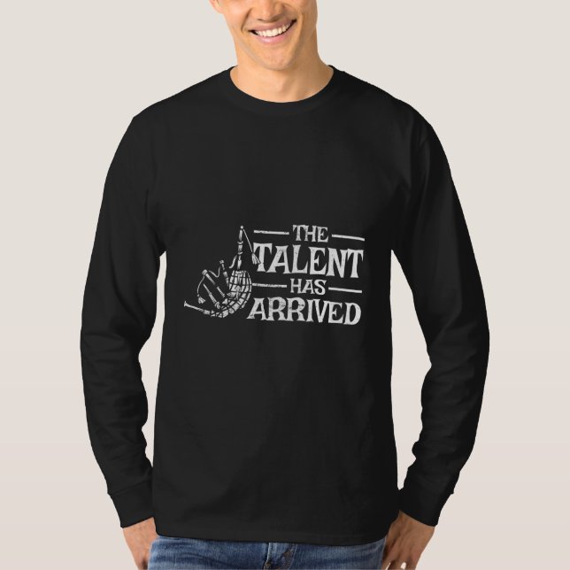 Camiseta Mens The talent has arrived bagpiper bagpiping bag (Frente)