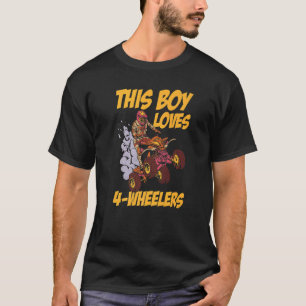 Camiseta Mens This Boy ama 4 Wheelers Quad Bike Atv Gear