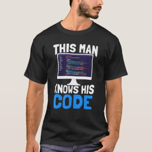 Camiseta Mens This Man Sabe Seu Software De Programador De