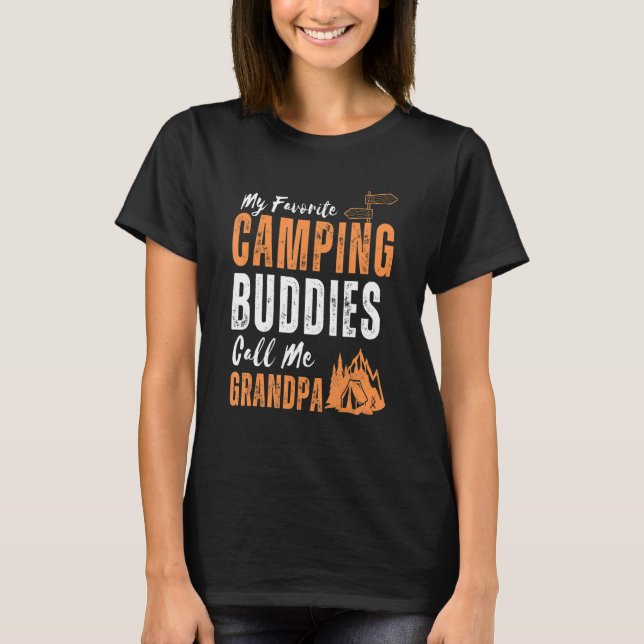 Camiseta Mens This My Favorite Camping Buddies Call Me Gran (Frente)