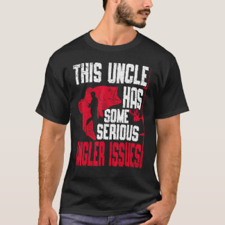 Camiseta Mens This Uncle Has Serious Angler Issues Angling 