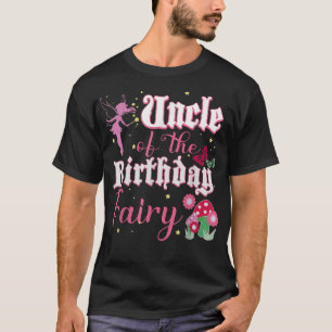 Camiseta Mens Tio Do Aniversário Fada Princesa Menina