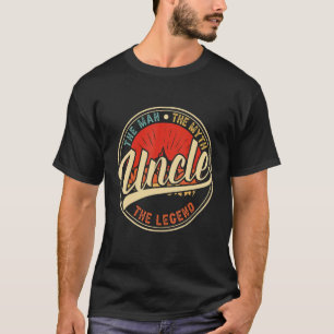 Camiseta Mens Tio O Homem O Mito A Lenda Do Pai