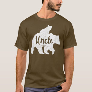 Camiseta Mens Tio Urso Bebê Urso Cubo Andando De Volta