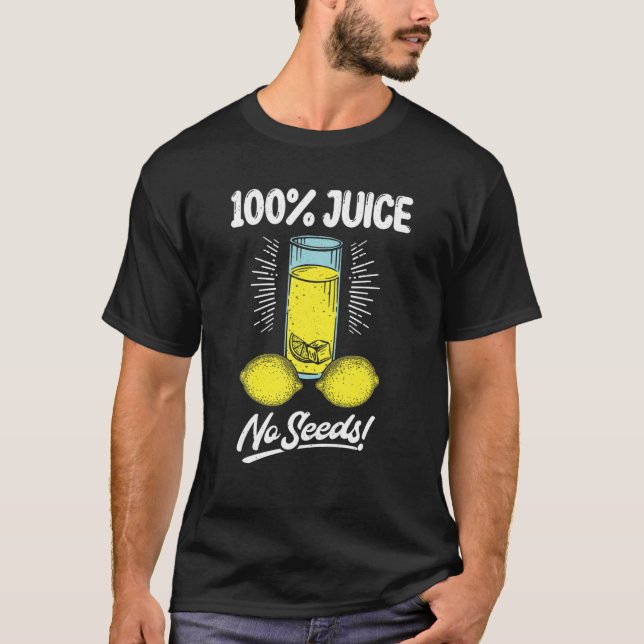 Camiseta Mens Todo Sumo Sem Sementes, Vasectomia Engraçada (Frente)