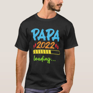 Camiseta Mens Tornando-se Pai 2022 Carregando