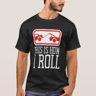 Camiseta Mens Tow Truck Driver Wrecker Hoist Equipes de Cam