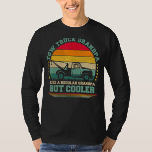 Camiseta Mens Tow Truck Vintage Tow Truck Avô Padre