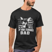 Mens Toy Fox Terrier Dad Cool Vintage Retro Proud