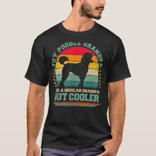 Camiseta Mens Toy Poodle Dog Vintage Toy Poodle Avô