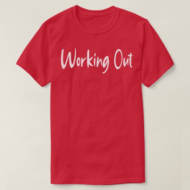 Camiseta Mens trabalhando na Malhação de ginástica (Frente do Design)