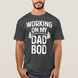 Camiseta Mens trabalhando no meu Pai Pai engraçado para o g