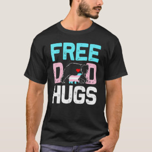 Camiseta Mens Trans Bear Free Pai Hugs Proud Ally Pai Tra