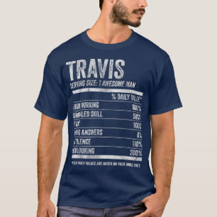 Camiseta Mens Travis Nutrition Nome Personalizado Funny Nam