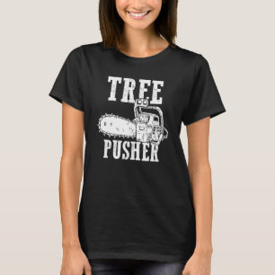 Camiseta Mens Tree Pusher Chainsaw Logging Sawyer Lumberjac
