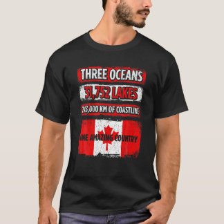 Camiseta Mens Três Oceanos 31.752 Lagos 243.000 KM De Costa