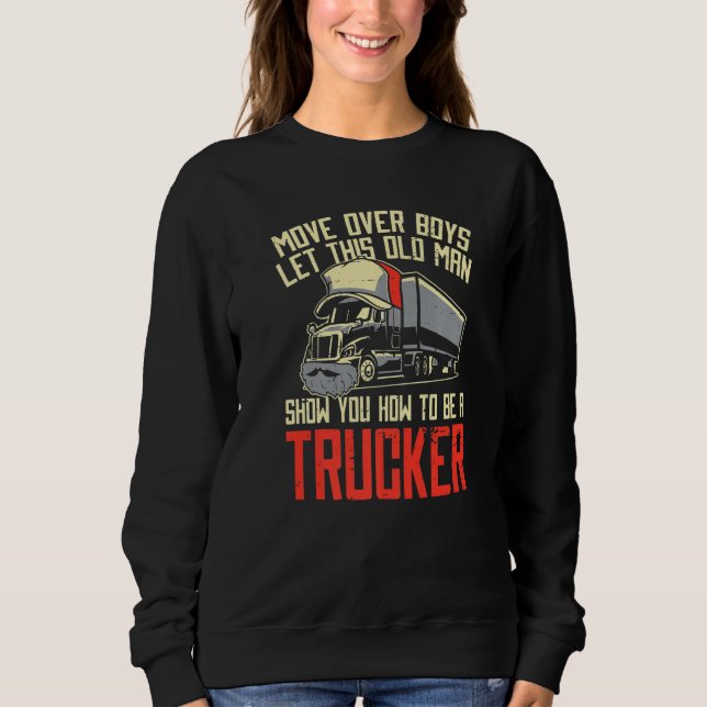 Camiseta Mens Truck Driver Boné Big Rig Caminhão Velho Tr (Frente)