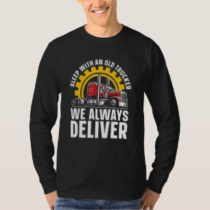Camiseta Mens Truck Driver Hilariary Trucking Big Rig Old