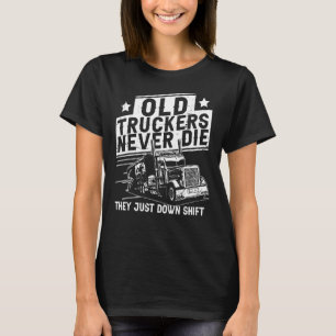 Camiseta Mens Truck Driver Shift Big Rig