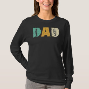 Camiseta Mens Trumpet Pai Musical Instrumento Musical Fathe