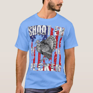 Camiseta Mens Turkey Caça Atirou Em Mim No Caçador De Pecke
