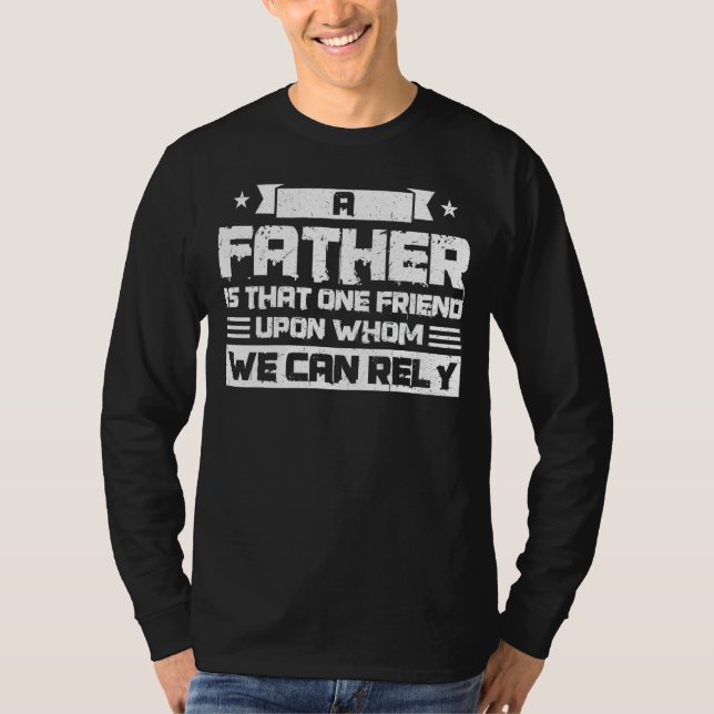 Camiseta Mens Um Pai É Aquele Amigo Do Stepdad (Frente)