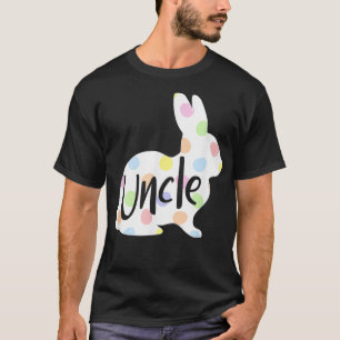Camiseta Mens Uncle Bunny Easter Egg Polka Dot Bunny Rabbit