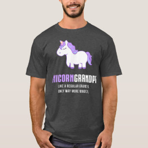 Camiseta Mens Unicorn Avô, Engraçado Presente Mágico