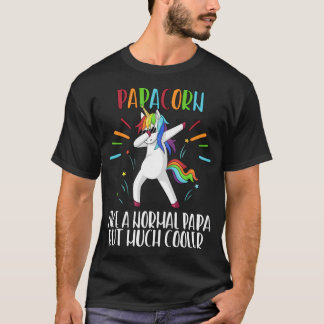 Camiseta Mens Unicorn Papa Girl Festa de aniversário, hea