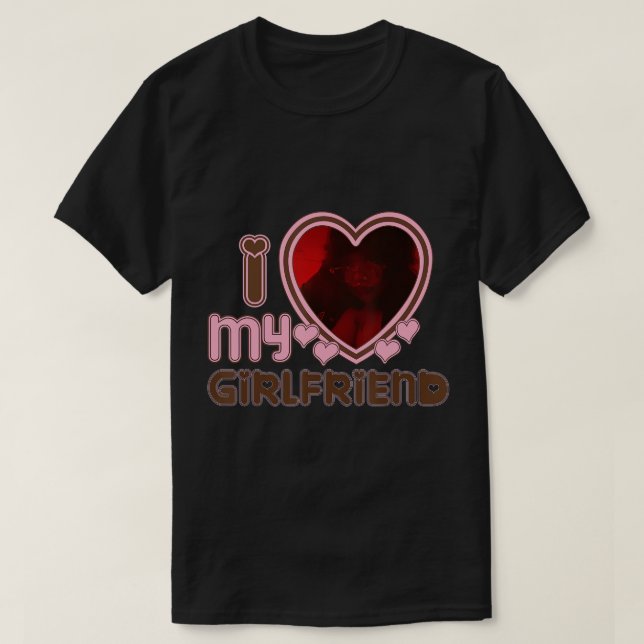 Camiseta Mens Unisex Personalizado T Shirt I Love My Namora (Frente do Design)