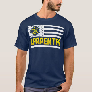 Camiseta Mens US Flag American Priority Wood Working