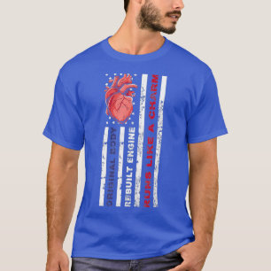 Camiseta Mens USA American Flag - Mecânico Open Heart