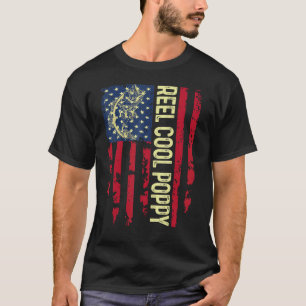 Camiseta Mens Usa Legal Reel Patriótico Poppy Para Melhor P