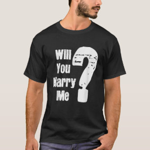 Camiseta Mens Vai Me Casado A Proposta De Casamento?