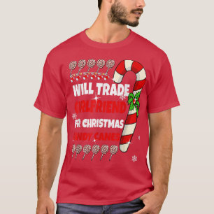 Camiseta Mens vão trocar Namorada para doces de Natal
