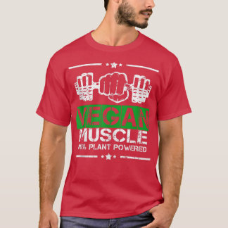 Camiseta Mens Vegan Muscle Bodybuilding Topo