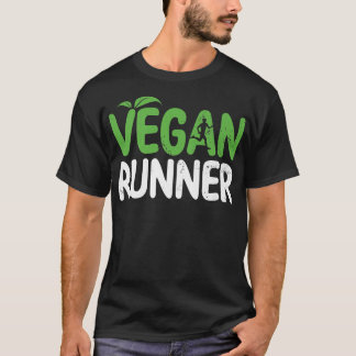Camiseta Mens Vegan Runner Vegan Vegetarian Diet Athlete Wo