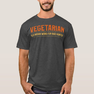 Camiseta Mens Vegetarianos Caçando Piada De Caça Engraçada 